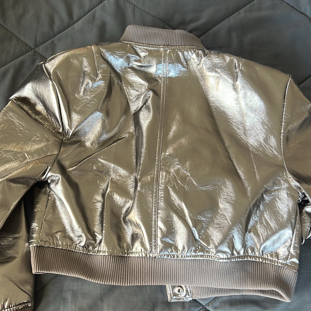💫Metallic varsity Jacket✨ - Picture 3 of 8